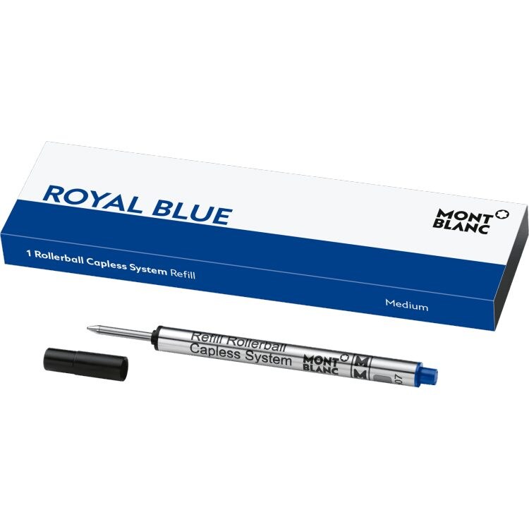 1 refill for rollerball without cap (M), Royal Blue