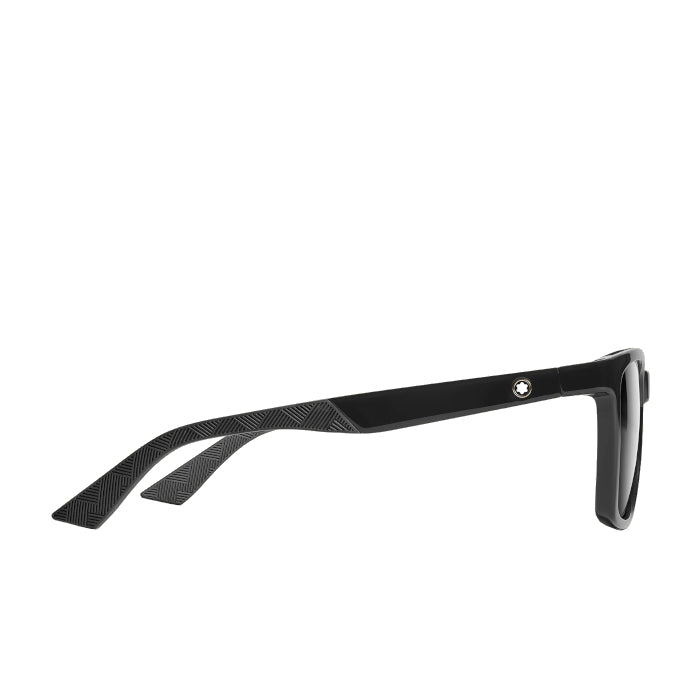 Lunettes de soleil rectangulaires à monture injectée noire