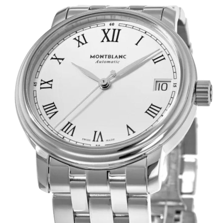 Montre Montblanc Tradition Automatic Date 32 mm Argenté