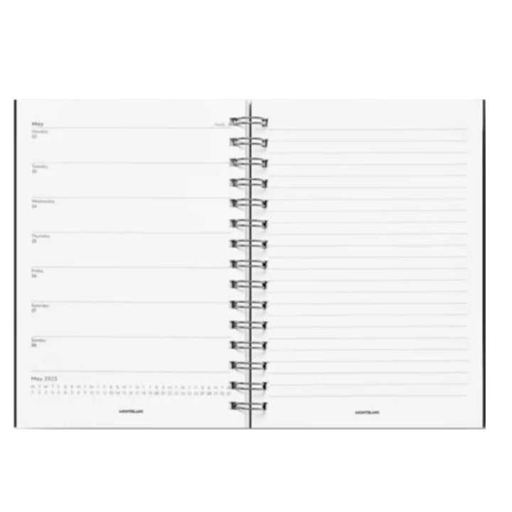 Recharge de la pochette enveloppe #146 petit format, noire - Calendrier 18 mois