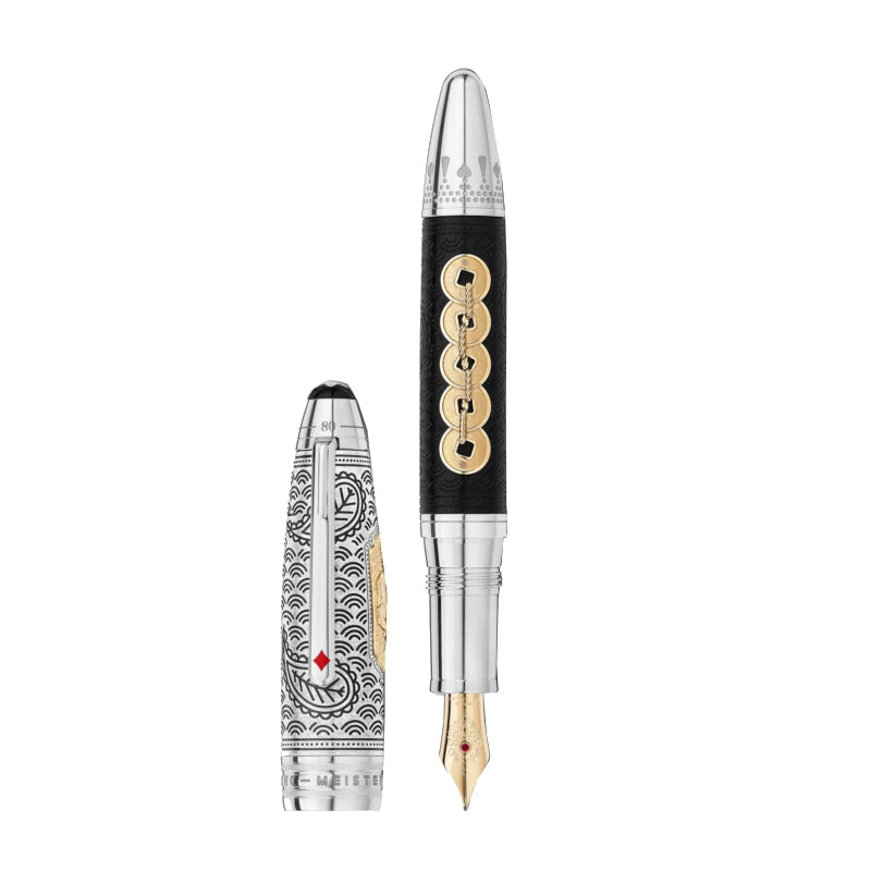 小物 Mont Blanc Meisterstück Pen Pen Pen Plume The World in 80 Days Limited
