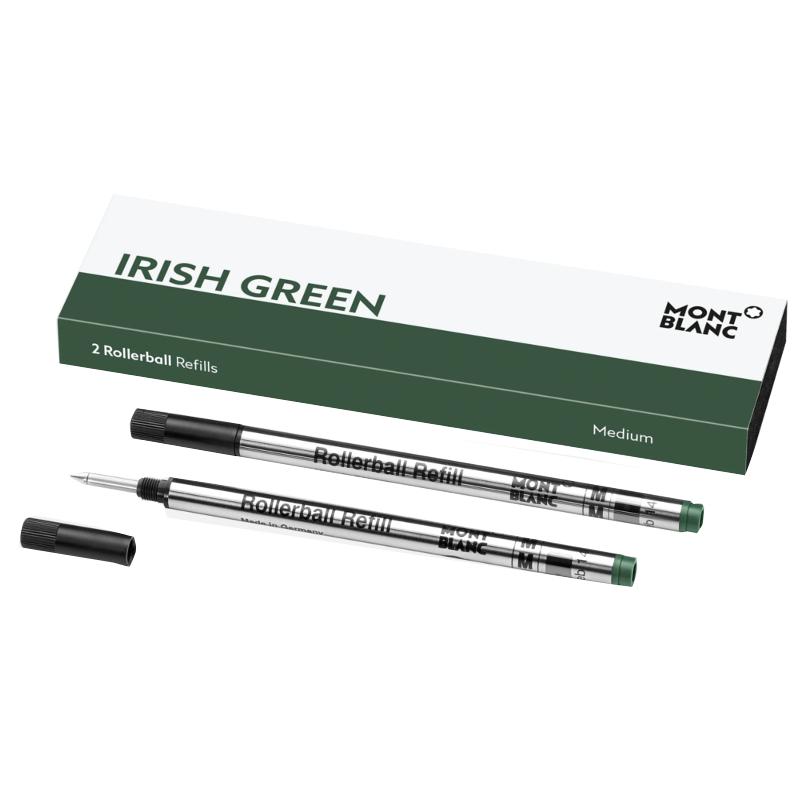 2 ricariche a rollerball (m), verde irlandese