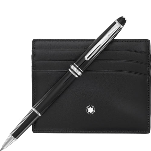 Box with Rollerball Meisterstück Platinum Classic Line and 6cc Black Cartes Carte