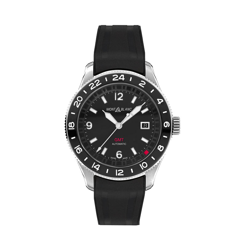 MONTBLANC GMT 1858 自動巻き腕時計 ブラック　モンブラン Montblanc watch 1858 GMT – Boutique Montblanc Monaco