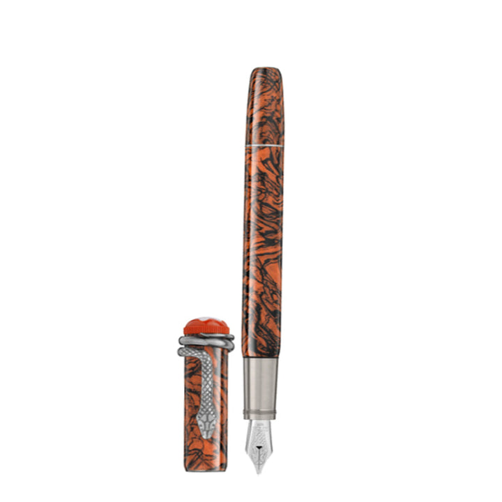 Stylo plume (F) Montblanc Heritage Rouge et Noir Serpent Marble Special Edition