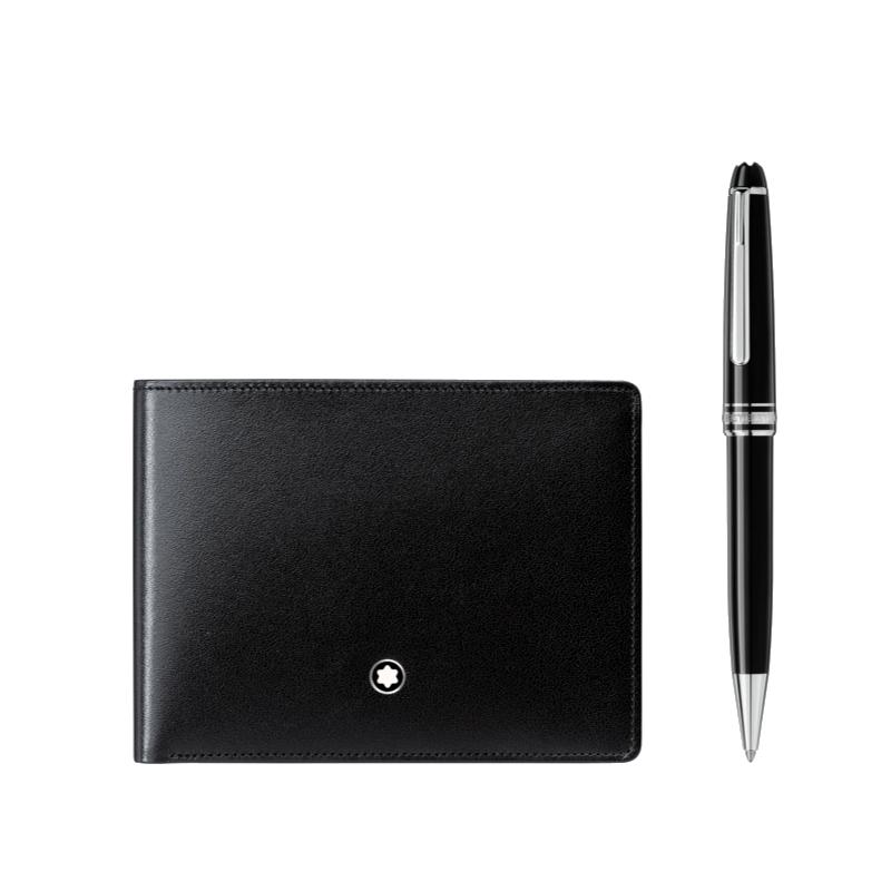 Box composed of a classic platinum Meisterstück pen and a 6cc Meisterstück portfolio