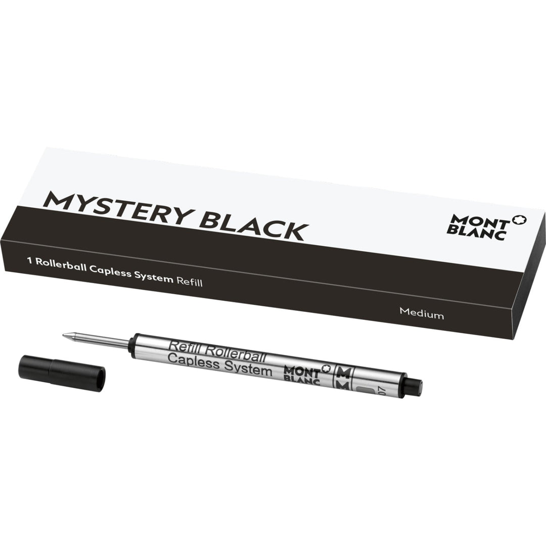 1 recharge pour Rollerball sans Capuchon (M) Mistery Black - Boutique-Officielle-Montblanc-Cannes