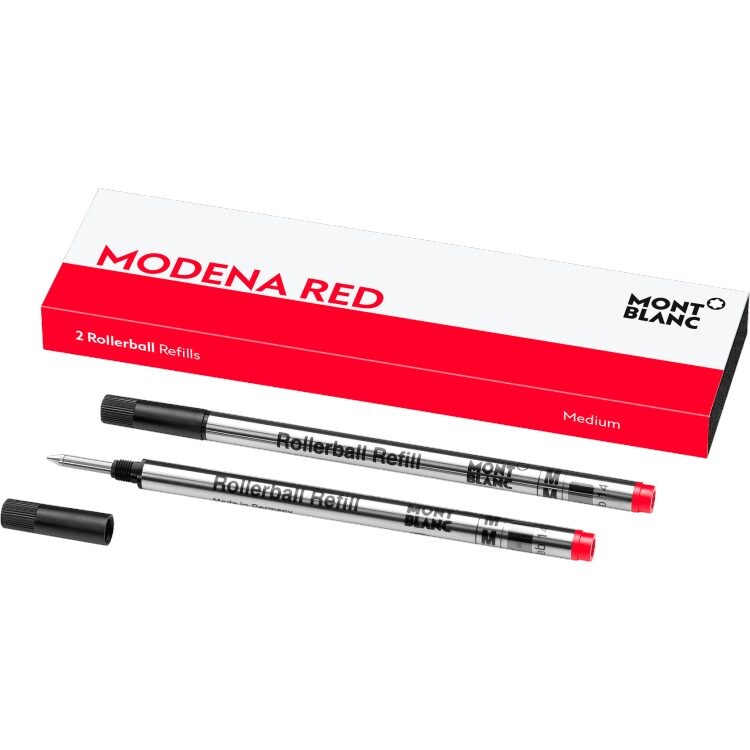 2 rollerball refills (M), Modena Red