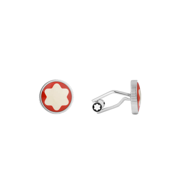 Red and black heritage cufflinks
