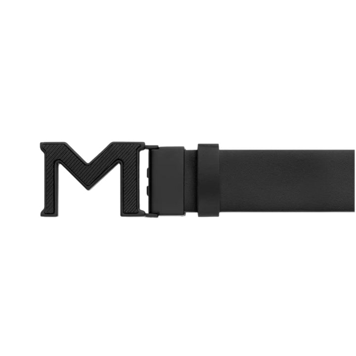 Ceinture Réversible De 35 Mm Avec Boucle M Extreme 3.0 En Cuir Noir/Noir Lisse