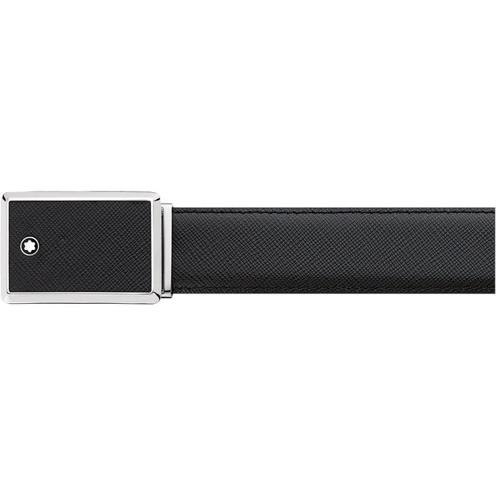 Ceinture affaires noire à couper selon la taille - Boutique-Officielle-Montblanc-Cannes