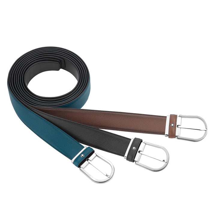 Ceinture à boucle fer à cheval de 35 mm en cuir
