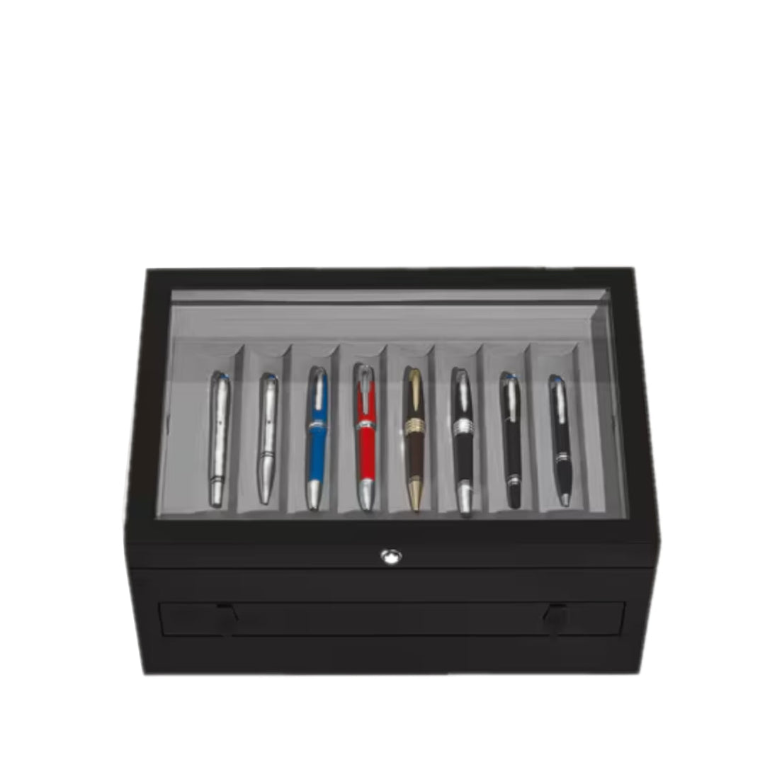 Coffret de collectionneur grand Montblanc format en bois et laque pour 24 instruments d’écriture