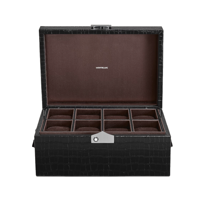 Coffret de collectionneur Montblanc pour montres en cuir embossé croco