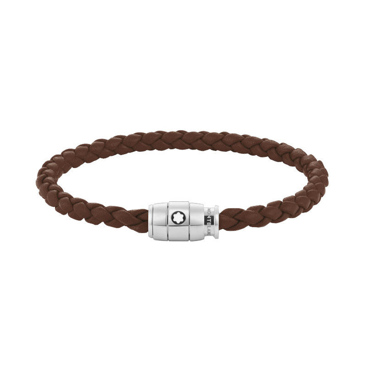 Bracelet medium, cuir souple, Marron fauve
