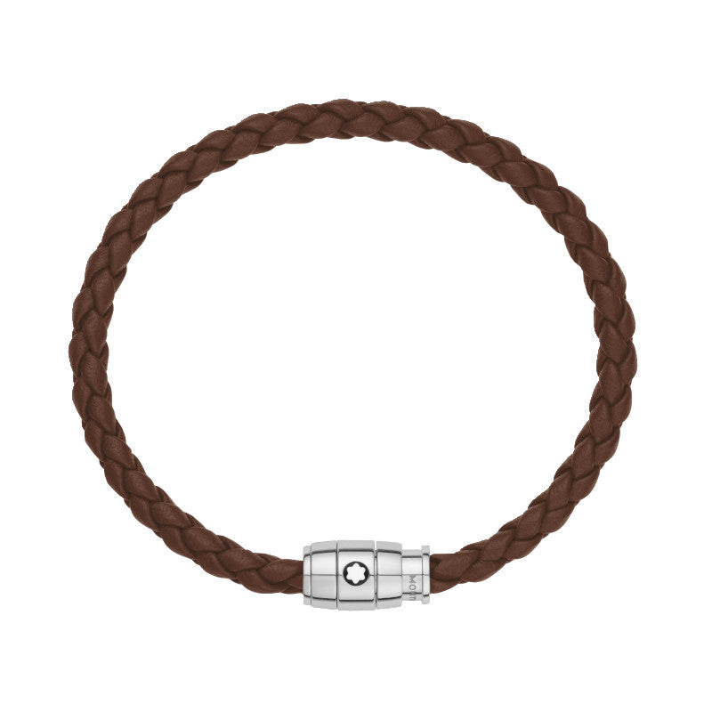 Bracelet medium, cuir souple, Marron fauve