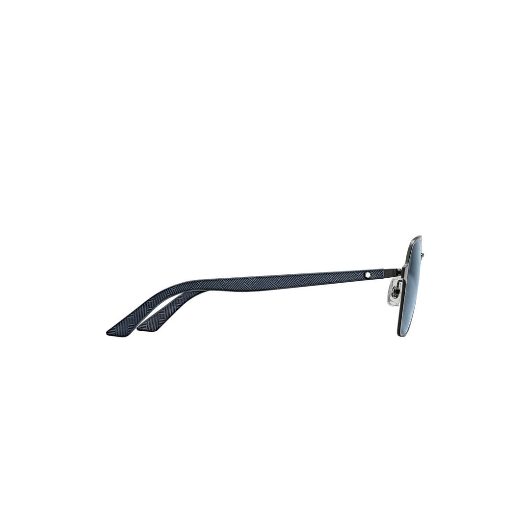Lunettes de soleil carrées à monture métallique noire