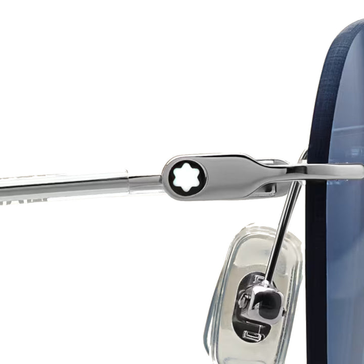 Lunettes de soleil rondes à monture métallique argentée