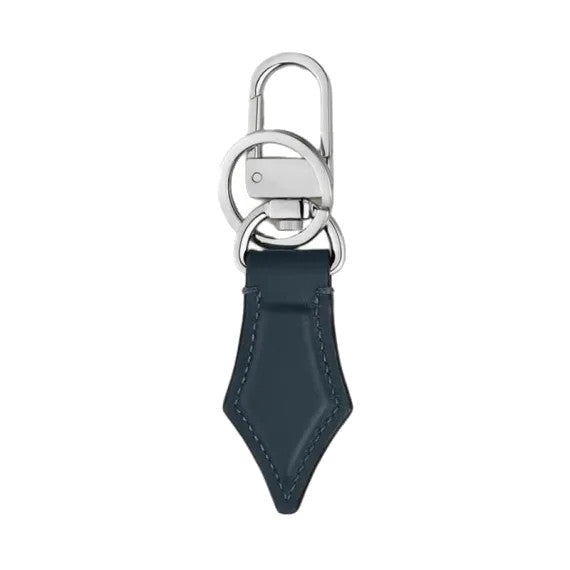 Porte-Clés plume en cuir Montblanc Meisterstück Bleu