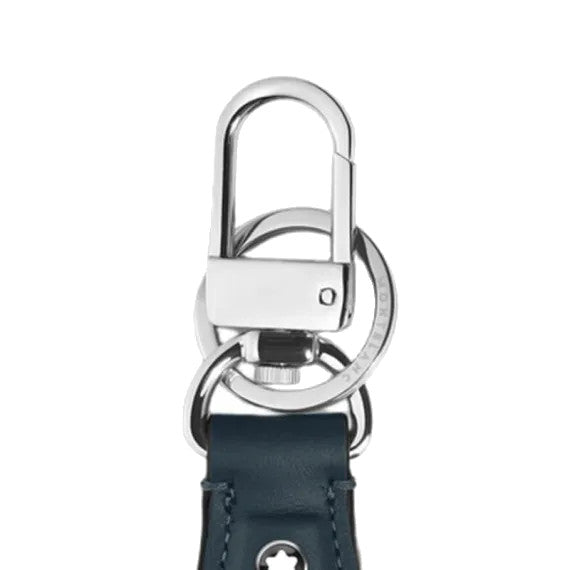 Porte-Clés plume en cuir Montblanc Meisterstück Bleu