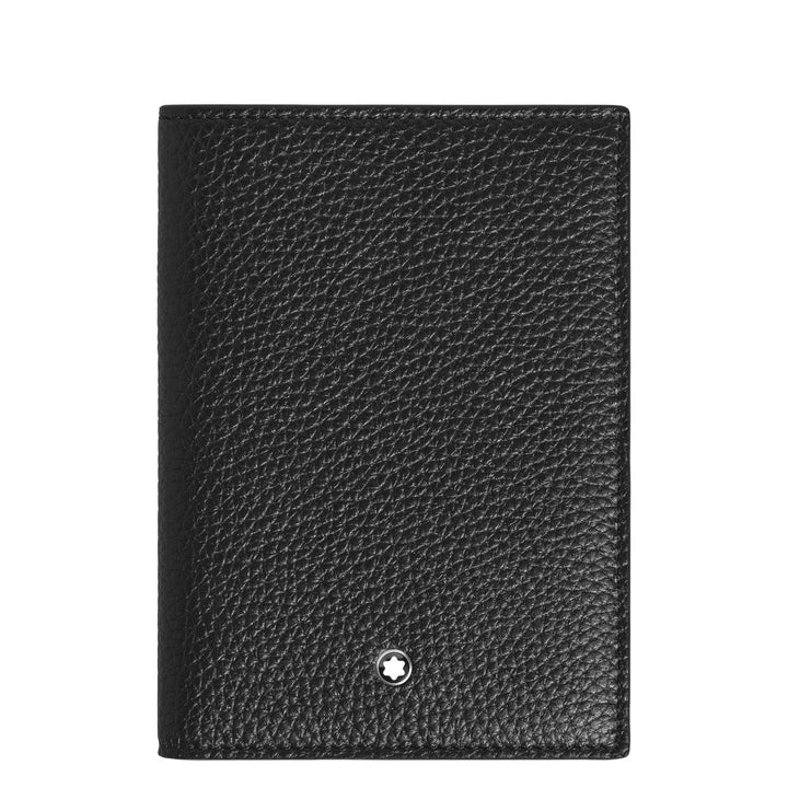 Porte-Passeport Montblanc en Cuir Grainé Noir