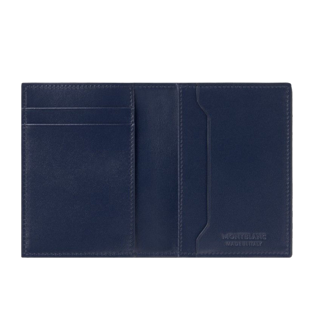 Porte-cartes 4cc Meisterstück en bleu encre de Montblanc