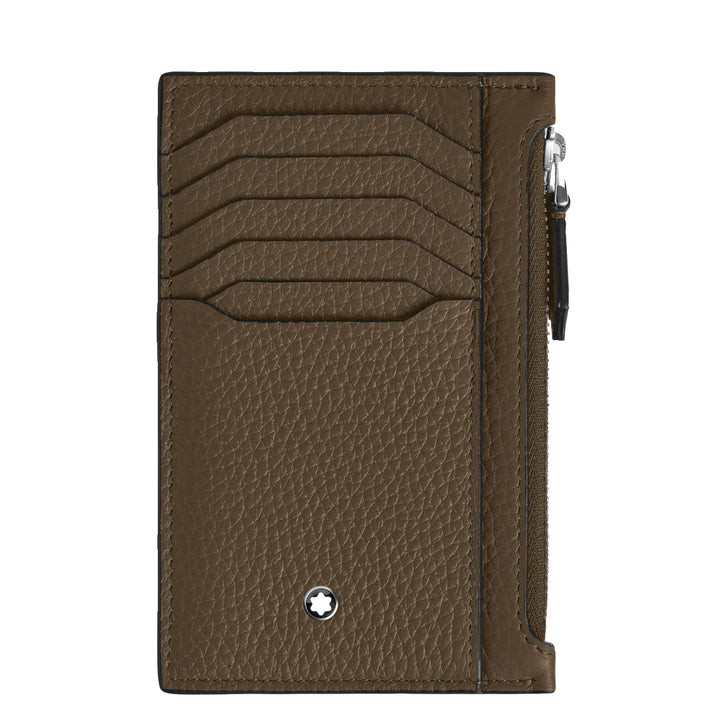 Porte-cartes zippé 8cc Montblanc Grain