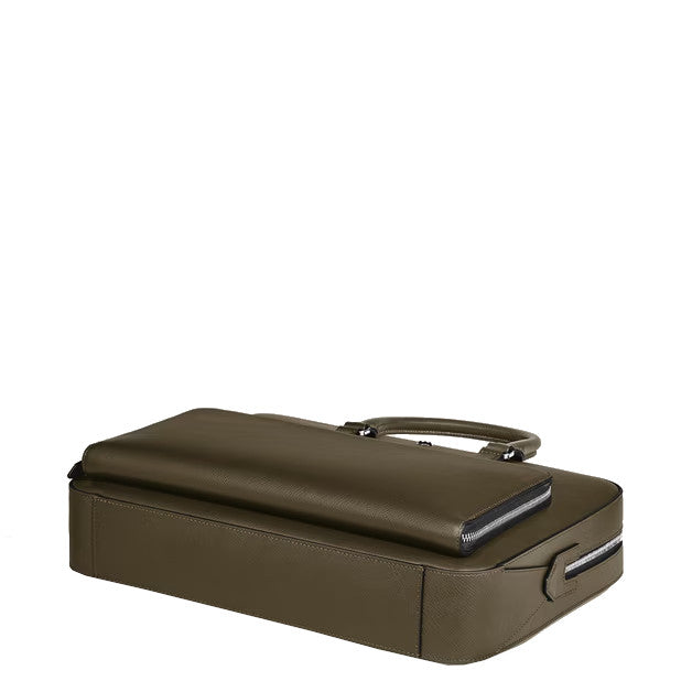 Porte-documents moyen modèle Montblanc Sartorial Kaki