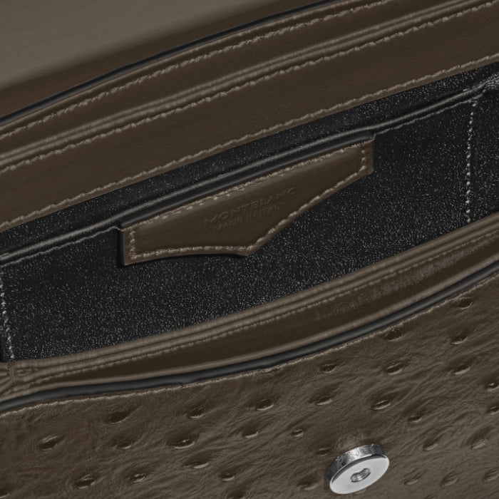Sac à bandoulière Montblanc en cuir embossé Autruche