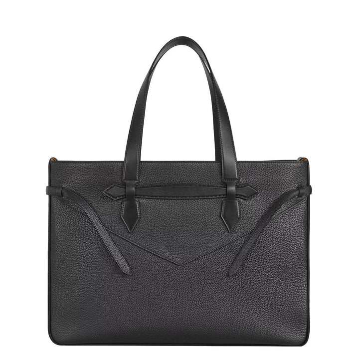 Sac cabas Montblanc horizontal Envelope Grainé Noir