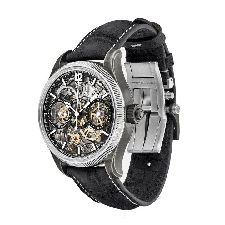 Montre Montblanc 1858 The Unveiled Secret Minerva Monopusher Chronograph Limited Edition - 88 pièces
