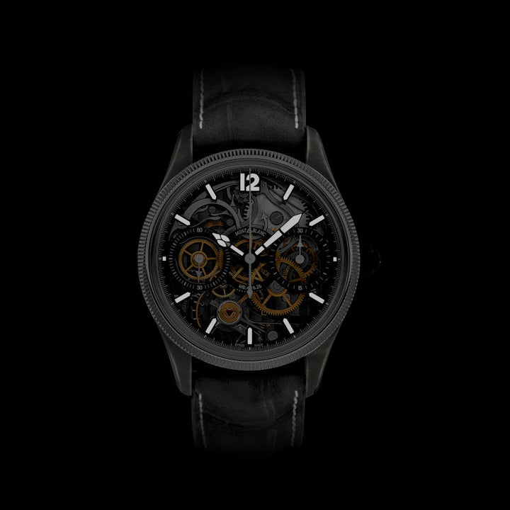 Montre Montblanc 1858 The Unveiled Secret Minerva Monopusher Chronograph Limited Edition - 88 pièces