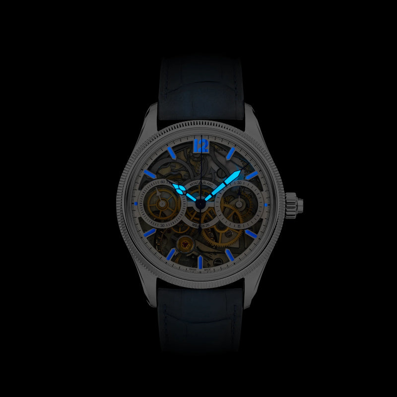 Montre Montblanc 1858 The Unveiled Secret Minerva Monopusher Chronograph Limited Edition - 58 pièces