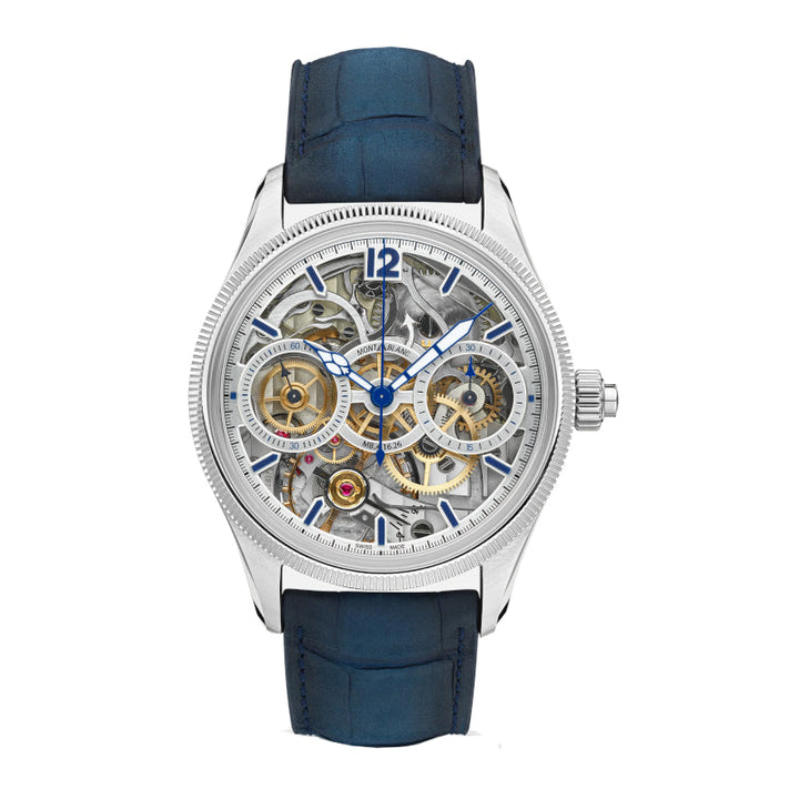 Montre Montblanc 1858 The Unveiled Secret Minerva Monopusher Chronograph Limited Edition - 58 pièces