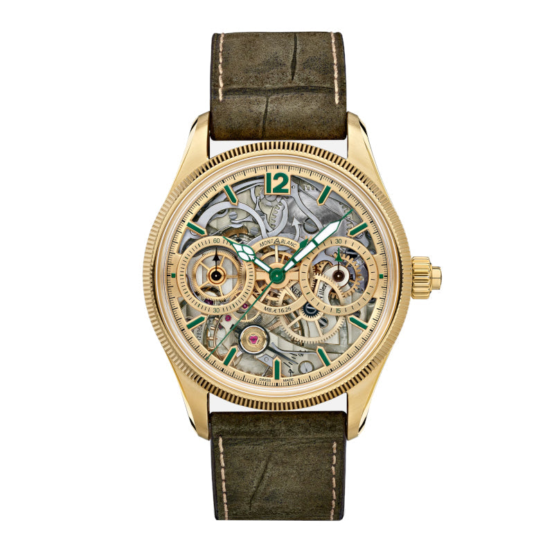 Montre Montblanc 1858 The Unveiled Secret Minerva Monopusher Chronograph Limited Edition - 18 pièces