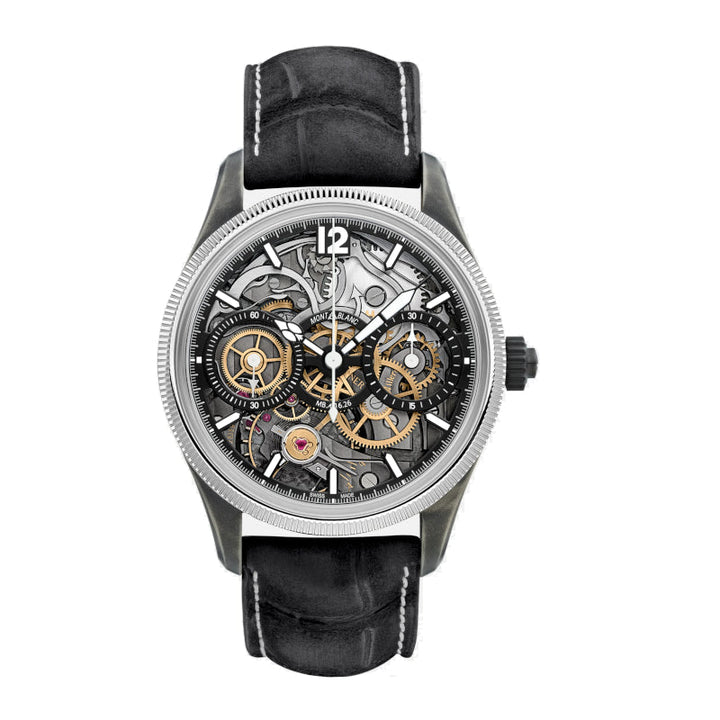 Montre Montblanc 1858 The Unveiled Secret Minerva Monopusher Chronograph Limited Edition - 88 pièces