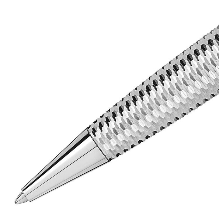 Stylo bille Meisterstück Geometry Solitaire Silver Midsize - Boutique-Officielle-Montblanc-Cannes