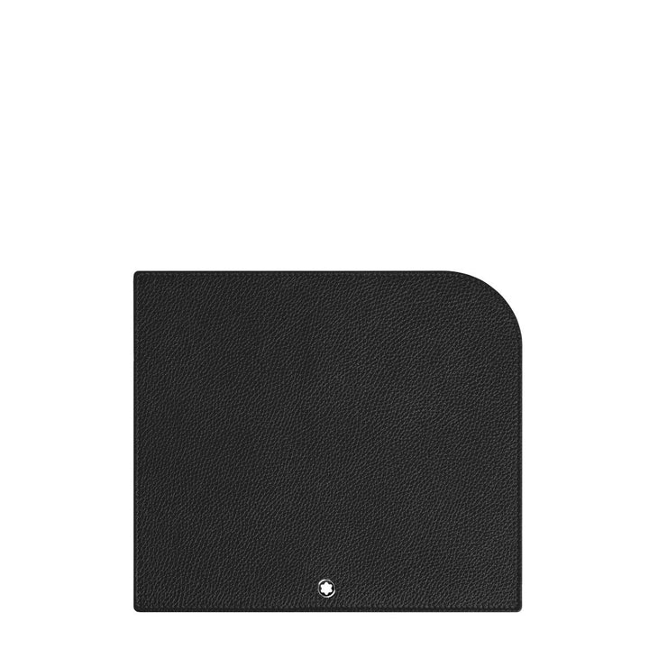 Tapis de Souris Montblanc en Cuir Grainé Noir