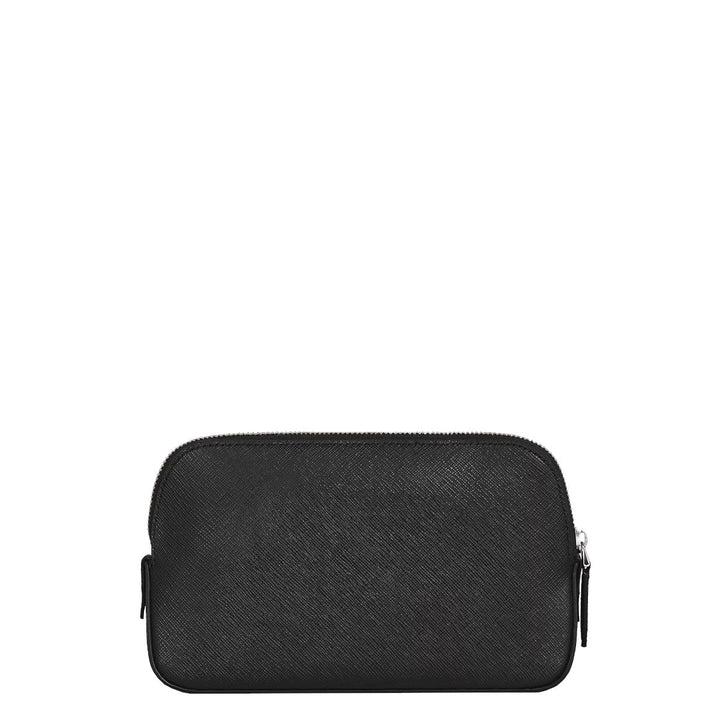 Trousse de voyage montblanc en cuir Sartorial Noir