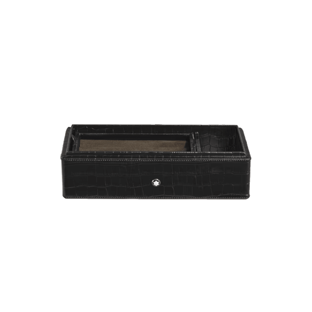 Accessoire de bureauMontblancBoîte à stylos Montblanc en cuir embossé croco