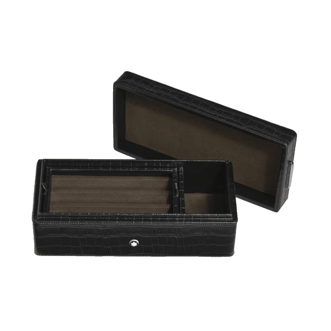 Accessoire de bureauMontblancBoîte à stylos Montblanc en cuir embossé croco