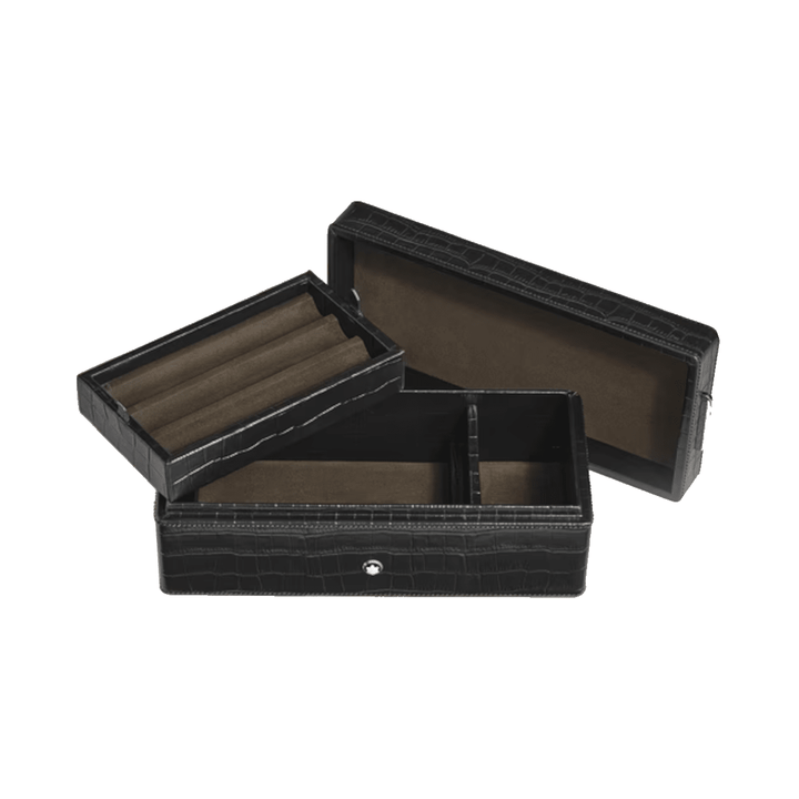 Accessoire de bureauMontblancBoîte à stylos Montblanc en cuir embossé croco
