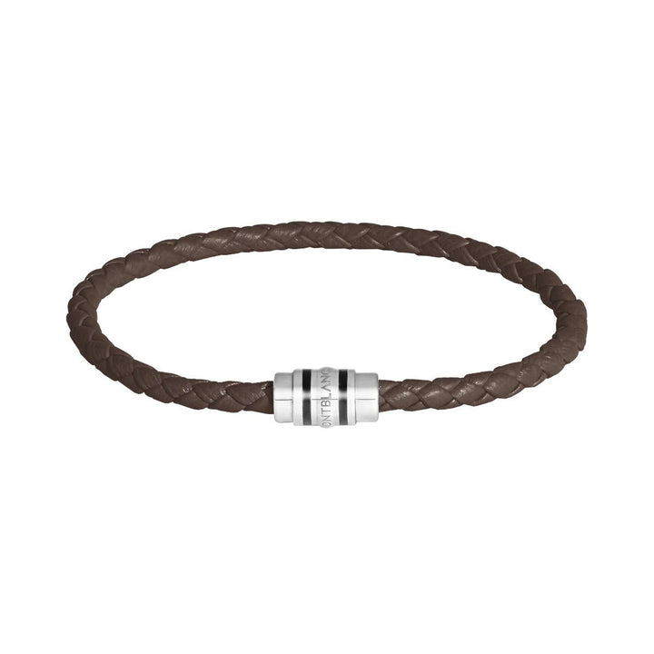 BraceletMontblancBracelet Montblanc en acier 3 anneaux Grainé EbèneS