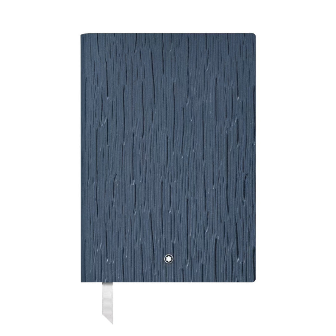 Carnet de noteMontblancCarnet Moyen Format en Cuir Corteccia Bleu, Pages Lignées