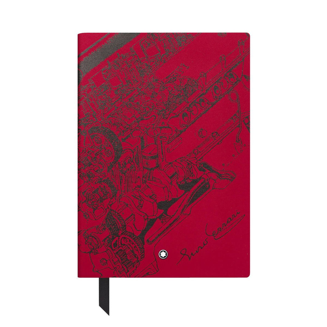 Carnet de noteMontblancCarnet Moyen Format, Great Characters Enzo Ferrari Rouge, Pages Lignées