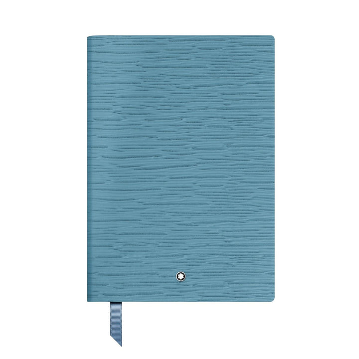 Carnet de noteMontblancCarnet petit format, Montblanc 4810 cuir bleu cendré, bleu, pages lignées