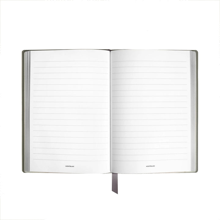 Carnet de noteMontblancCarnet petit format, Montblanc 4810 cuir gris moyen, gris, pages lignées