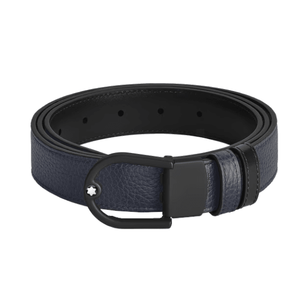 Ceinture hommeMontblancCeinture réversible Horseshoe 30 mm en cuir Montblanc Grainé