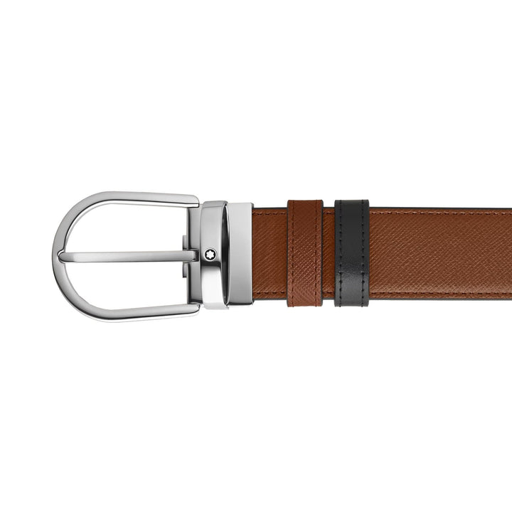 Ceinture hommeMontblancCeinture réversible Horseshoe 35 mm en cuir Montblanc Sartorial