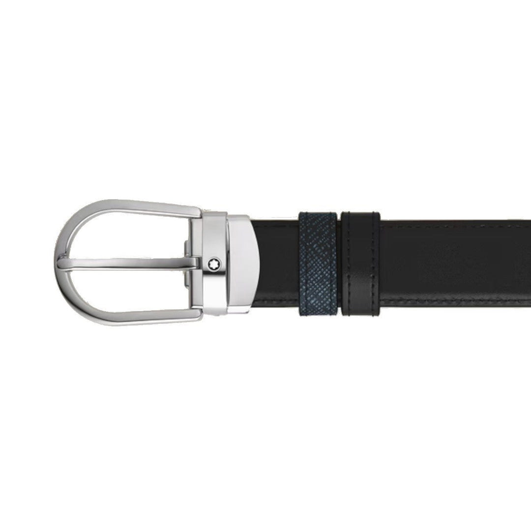 Ceinture hommeMontblancCeinture Réversible Montblanc Horseshoe 30 mm en Cuir Sartorial